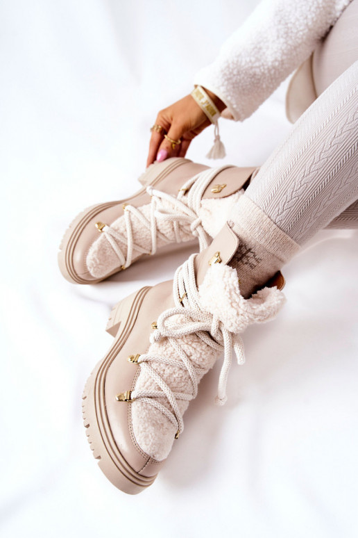 Pealhk Pealiste poolsaapad jalanõud nööritavad Lesisseski Elevandiluu värvi 3116 Pealhk Pealiste poolsaapad jalanõud nööritavad Lesisseski Elevandiluu värvi 3116