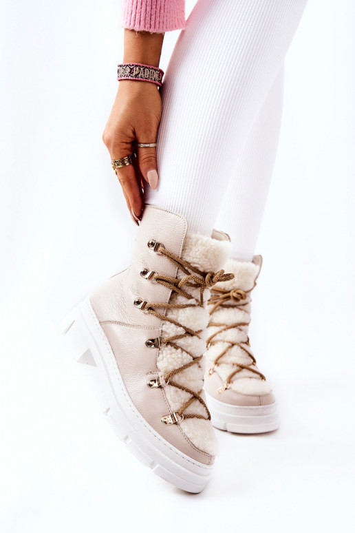 voodriga Pealhk Pealiste poolsaapad jalanõud Elevandiluu värvi Nerisso voodriga Pealhk Pealiste poolsaapad jalanõud Elevandiluu värvi Nerisso