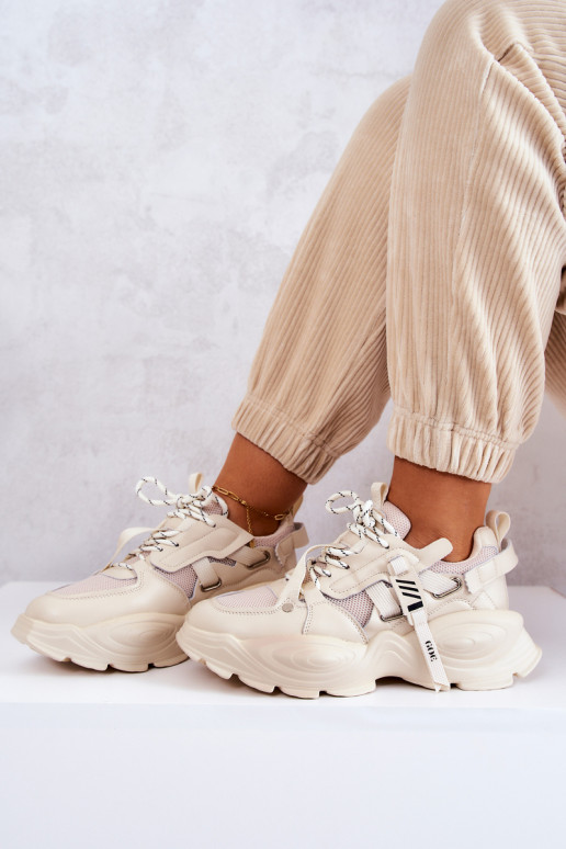 spordijalatsid Sneakers tüüpi jalanõud GOE JJ2N4082 beeži värvi spordijalatsid Sneakers tüüpi jalanõud GOE JJ2N4082 beeži värvi