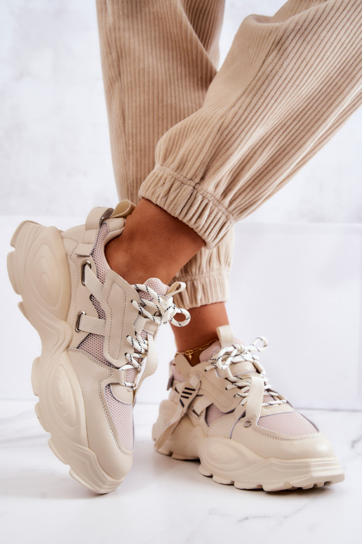 spordijalatsid Sneakers tüüpi jalanõud GOE JJ2N4082 beeži värvi spordijalatsid Sneakers tüüpi jalanõud GOE JJ2N4082 beeži värvi