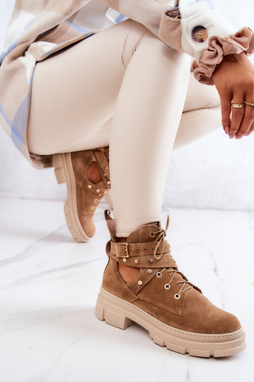 seemisnakhsed Pealiste omad Pealiste poolsaapad Väljalõigetega pruunid värvi Everly seemisnakhsed Pealiste omad Pealiste poolsaapad Väljalõigetega pruunid värvi Everly