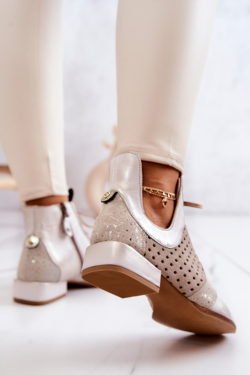 Pealhk Pealiste poolsaapad Kingad Sellel onciejka 05541-25 Elevandiluu värvi