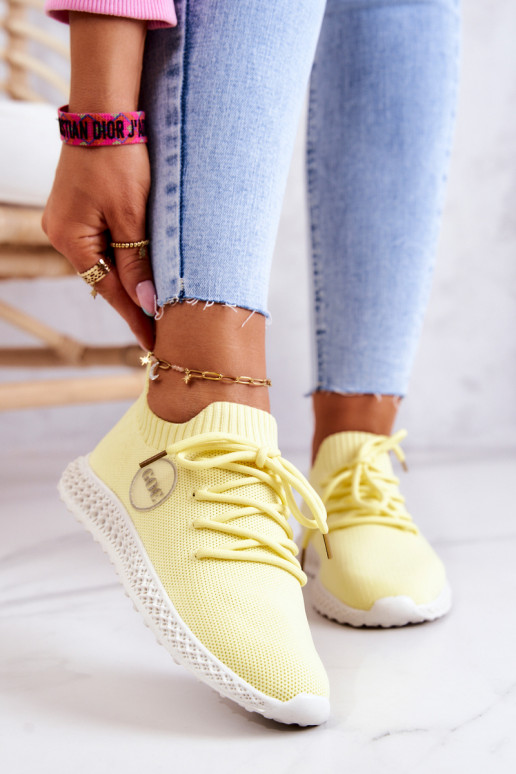 Pealiste omad Sportliku stiiliga jalanõud GOE JJ2N4150 Kollased Pealiste omad Sportliku stiiliga jalanõud GOE JJ2N4150 Kollased