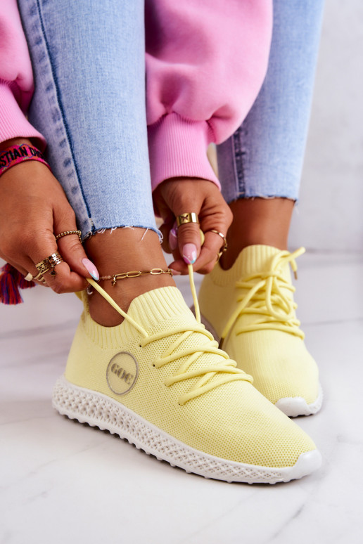 Pealiste omad Sportliku stiiliga jalanõud GOE JJ2N4150 Kollased Pealiste omad Sportliku stiiliga jalanõud GOE JJ2N4150 Kollased