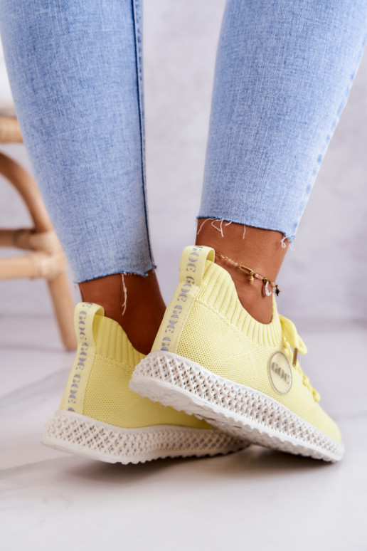 Pealiste omad Sportliku stiiliga jalanõud GOE JJ2N4150 Kollased Pealiste omad Sportliku stiiliga jalanõud GOE JJ2N4150 Kollased