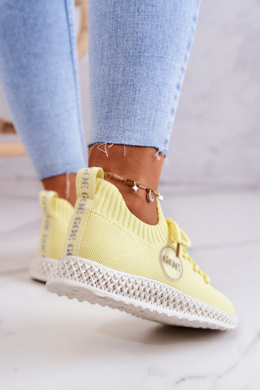 Pealiste omad Sportliku stiiliga jalanõud GOE JJ2N4150 Kollased Pealiste omad Sportliku stiiliga jalanõud GOE JJ2N4150 Kollased