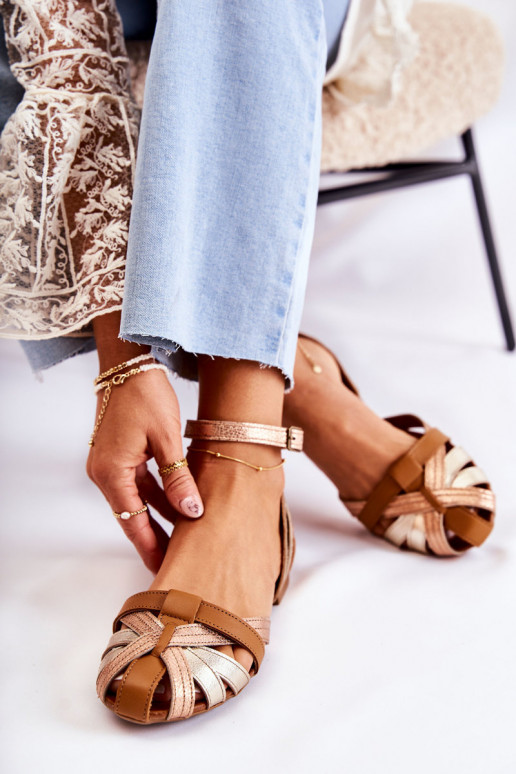 Pealhk Pealistesandaalid Sellel onciejka 01924-32 Kuldset värvi-pruunid värvi Pealhk Pealistesandaalid Sellel onciejka 01924-32 Kuldset värvi-pruunid värvi