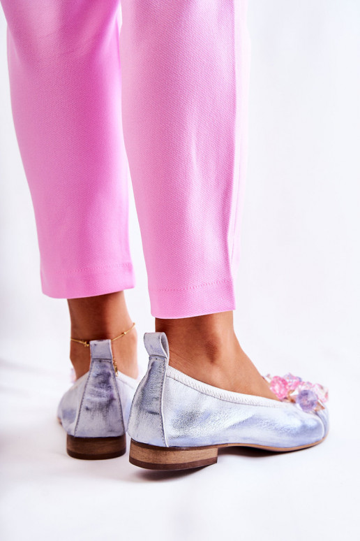 Zazoo 2749 Pealiste omad Baleriinad kristallidega Valget-Sinist värvi Zazoo 2749 Pealiste omad Baleriinad kristallidega Valget-Sinist värvi