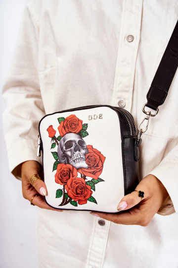 Käekott Postiljon IN Prindi GOE ZNJ012 Must-Valget värvi