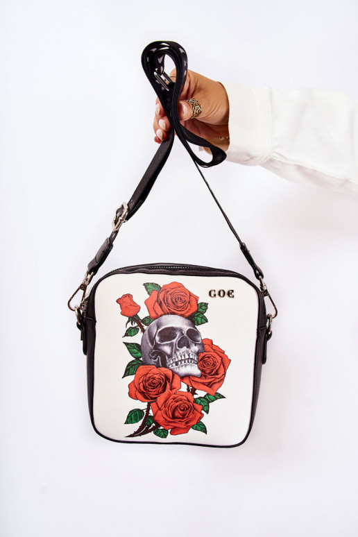 Käekott Postiljon IN Prindi GOE ZNJ012 Must-Valget värvi Käekott Postiljon IN Prindi GOE ZNJ012 Must-Valget värvi