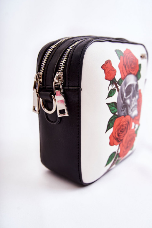 Käekott Postiljon IN Prindi GOE ZNJ012 Must-Valget värvi Käekott Postiljon IN Prindi GOE ZNJ012 Must-Valget värvi