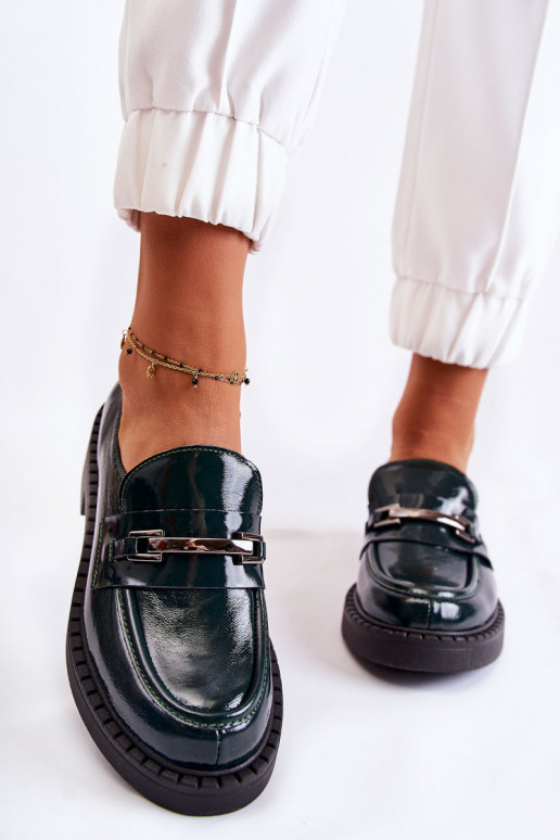 Laque jalatsid Hõbedase kaunistusega Rohelist värvi Lemar Hestill Laque jalatsid Hõbedase kaunistusega Rohelist värvi Lemar Hestill