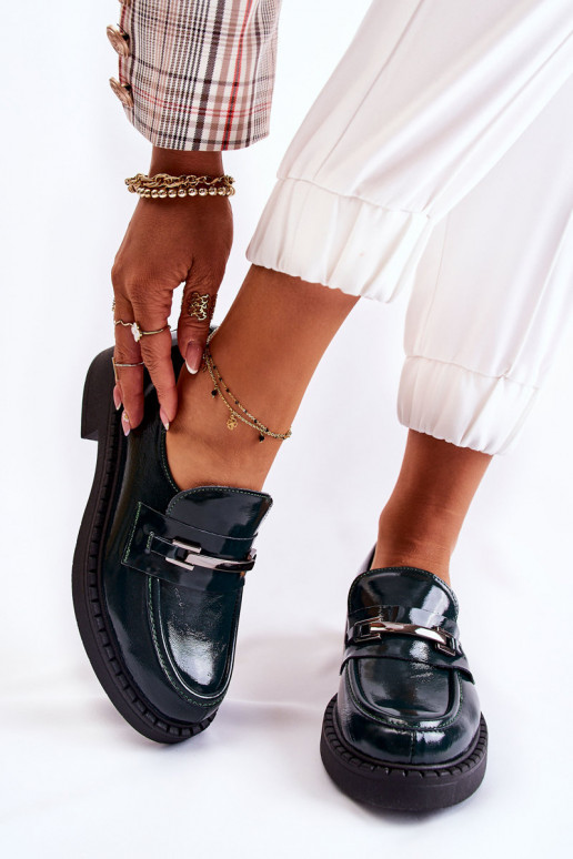 Laque jalatsid Hõbedase kaunistusega Rohelist värvi Lemar Hestill Laque jalatsid Hõbedase kaunistusega Rohelist värvi Lemar Hestill