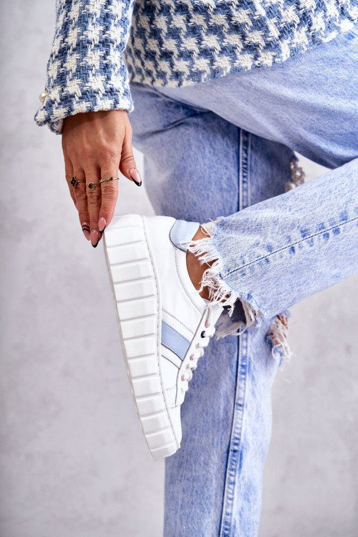 Pealiste omad Pealhk spordijalatsid nööritavad Valget-Sinist värvi Ariva Pealiste omad Pealhk spordijalatsid nööritavad Valget-Sinist värvi Ariva