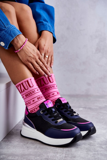 Pealiste omad spordijalatsid Kiilu peal GOE KK2N4081 Must-tumesinist värvi