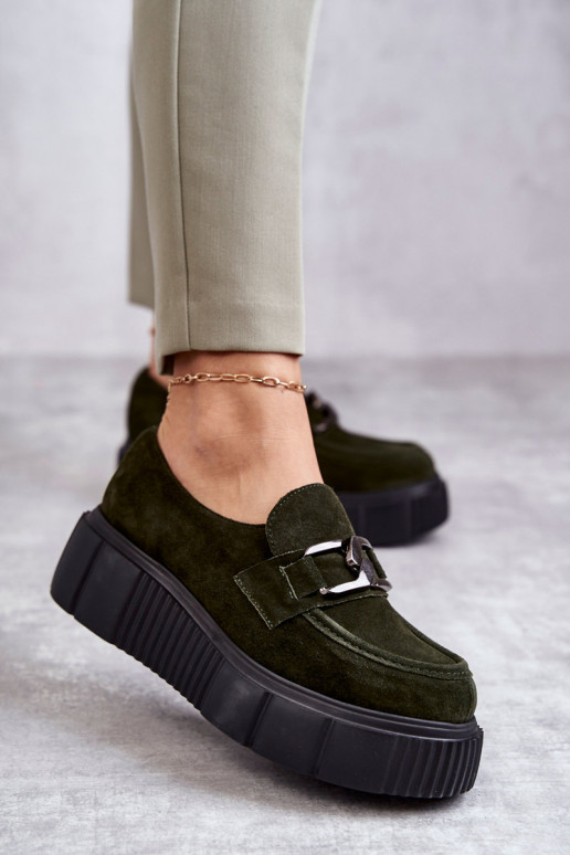 Moekad seemisnakhsed jalatsid platvormiga Khakivärvi Lemar Sellel onrsol Moekad seemisnakhsed jalatsid platvormiga Khakivärvi Lemar Sellel onrsol