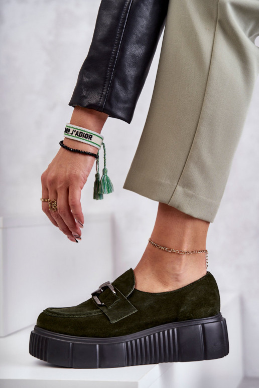 Moekad seemisnakhsed jalatsid platvormiga Khakivärvi Lemar Sellel onrsol Moekad seemisnakhsed jalatsid platvormiga Khakivärvi Lemar Sellel onrsol