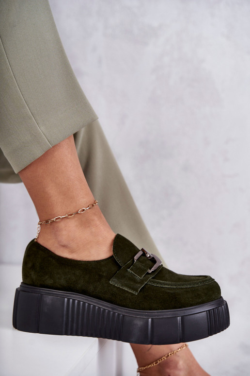 Moekad seemisnakhsed jalatsid platvormiga Khakivärvi Lemar Sellel onrsol Moekad seemisnakhsed jalatsid platvormiga Khakivärvi Lemar Sellel onrsol