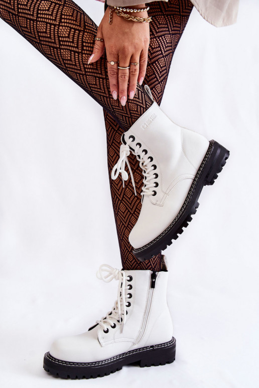 Pealiste omad Pealiste poolsaapad platvormiga Big Star KK274539 valget värvi Pealiste omad Pealiste poolsaapad platvormiga Big Star KK274539 valget värvi