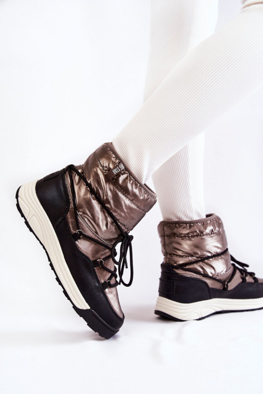 Pealiste omad nööpidega lumesaapad Memory Foam Big Star KK274275 halli-msuud Pealiste omad nööpidega lumesaapad Memory Foam Big Star KK274275 halli-msuud