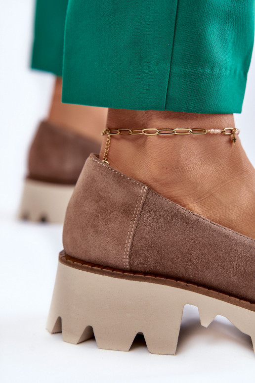 seemisnakhsed jalatsid kaunistustega Laura Messi 2489 pruunid värvi seemisnakhsed jalatsid kaunistustega Laura Messi 2489 pruunid värvi