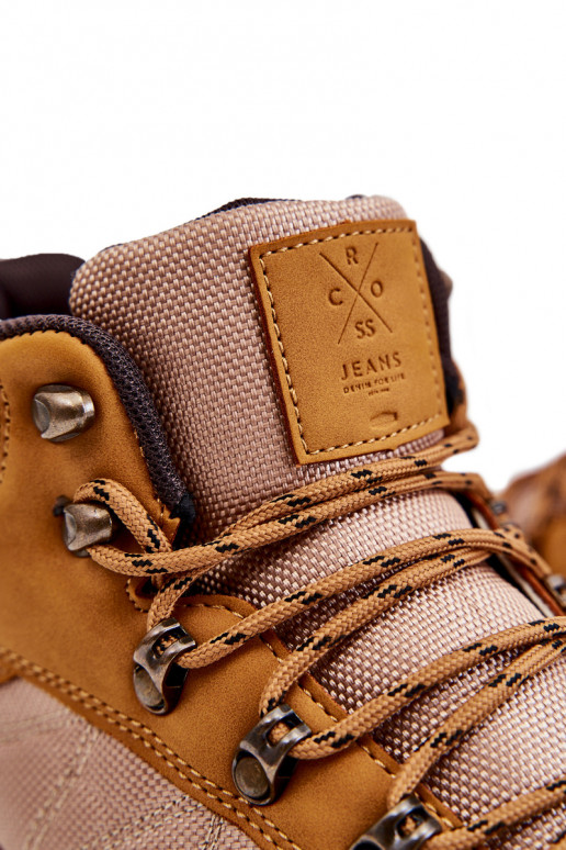 meeste omad matkasaapad voodriga Cross Jeans KK1R4020C pruunid värvi meeste omad matkasaapad voodriga Cross Jeans KK1R4020C pruunid värvi