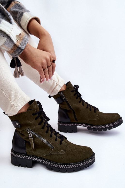 seemisnakhsed voodriga Pealiste poolsaapad Laura Messi 2508 Rohelist värvi