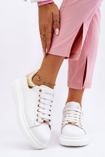 Pealiste omad spordijalatsid GOE LL2N4011 Valget-Kuldset värvi 2