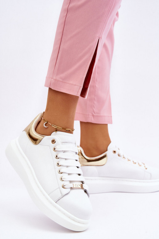 Pealiste omad spordijalatsid GOE LL2N4011 Valget-Kuldset värvi Pealiste omad spordijalatsid GOE LL2N4011 Valget-Kuldset värvi