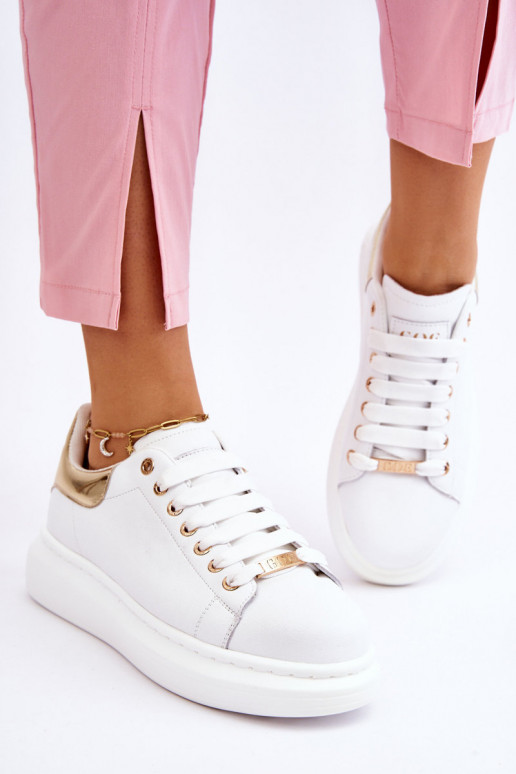 Pealiste omad spordijalatsid GOE LL2N4011 Valget-Kuldset värvi Pealiste omad spordijalatsid GOE LL2N4011 Valget-Kuldset värvi