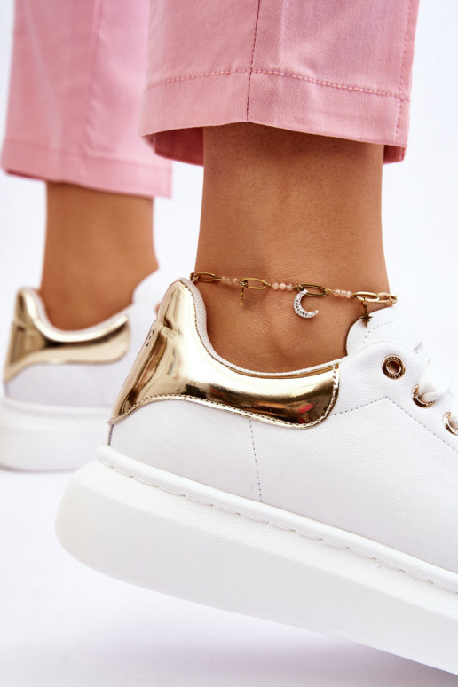 Pealiste omad spordijalatsid GOE LL2N4011 Valget-Kuldset värvi Pealiste omad spordijalatsid GOE LL2N4011 Valget-Kuldset värvi