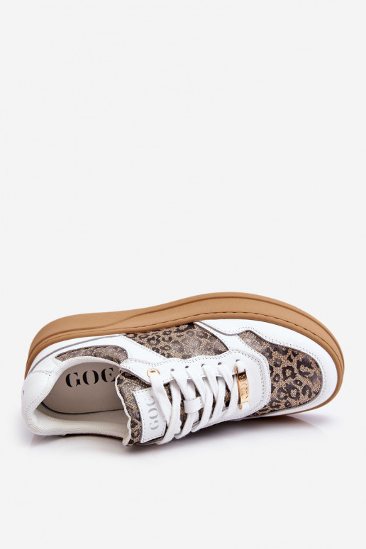 Pealiste omad Mugavad spordijalatsid GOE LL2N4052 Valget-beeži värvi Pealiste omad Mugavad spordijalatsid GOE LL2N4052 Valget-beeži värvi