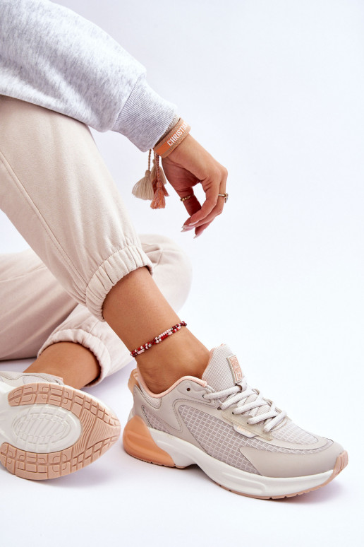 Mugavad spordijalatsid Memory Foam System Big Star LL274336 beeži värvi Mugavad spordijalatsid Memory Foam System Big Star LL274336 beeži värvi