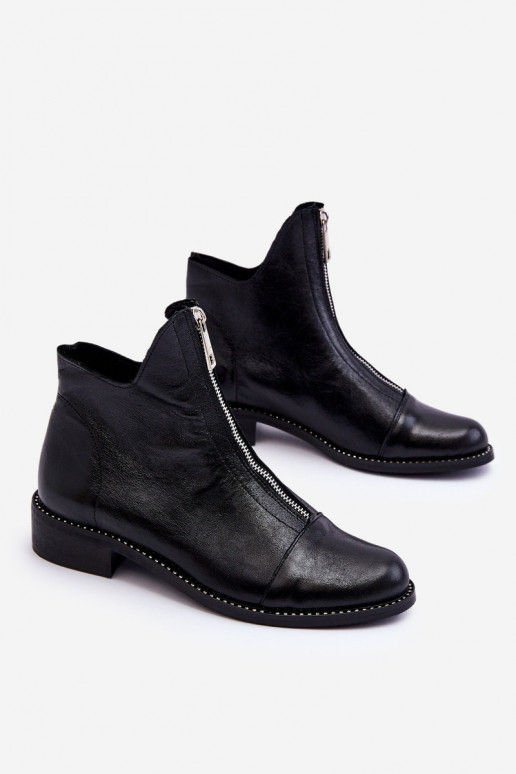 Pealhk Pealiste poolsaapad tõmblukuga Nicole 2785/037 msuud Pealhk Pealiste poolsaapad tõmblukuga Nicole 2785/037 msuud