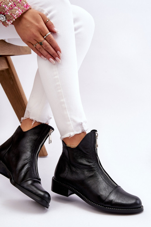 Pealhk Pealiste poolsaapad tõmblukuga Nicole 2785/037 msuud Pealhk Pealiste poolsaapad tõmblukuga Nicole 2785/037 msuud