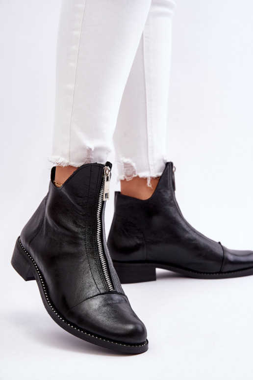 Pealhk Pealiste poolsaapad tõmblukuga Nicole 2785/037 msuud Pealhk Pealiste poolsaapad tõmblukuga Nicole 2785/037 msuud