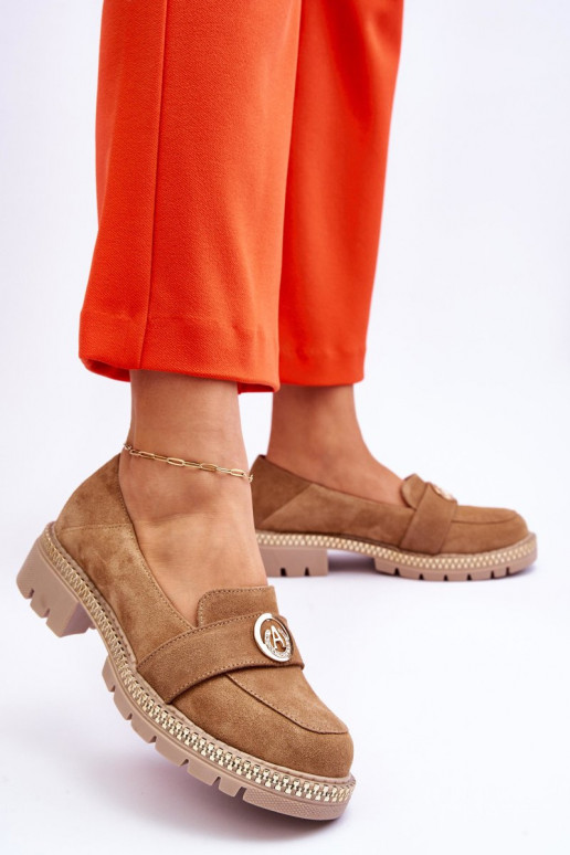 Elegantsed Seemisnahast mokassiinid beeži värvi Laverne Elegantsed Seemisnahast mokassiinid beeži värvi Laverne