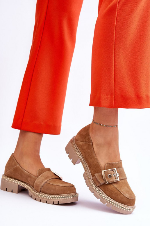 Moekad Seemisnahast mokassiinid beeži värvi Eloisa Moekad Seemisnahast mokassiinid beeži värvi Eloisa