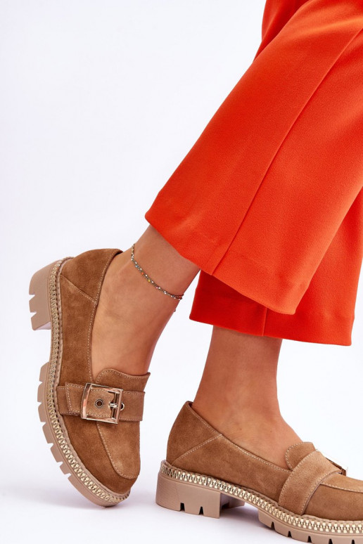 Moekad Seemisnahast mokassiinid beeži värvi Eloisa Moekad Seemisnahast mokassiinid beeži värvi Eloisa