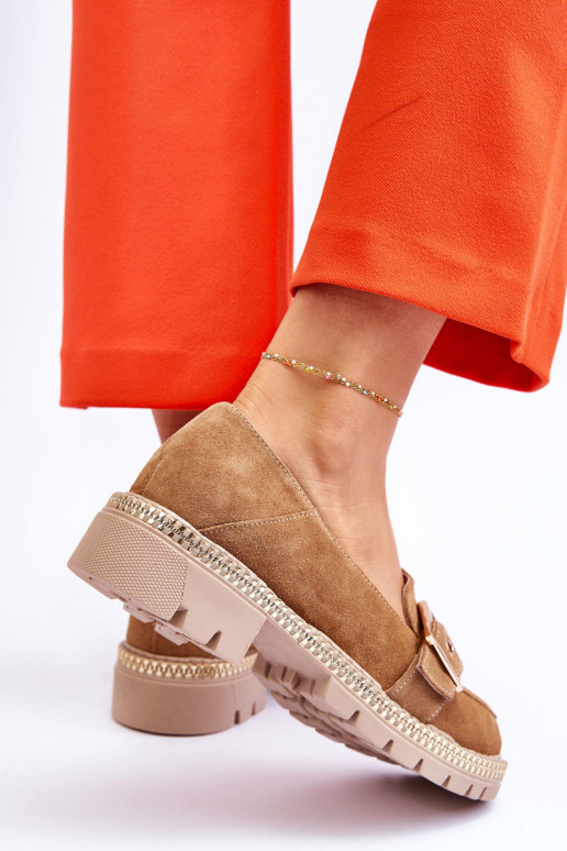 Moekad Seemisnahast mokassiinid beeži värvi Eloisa Moekad Seemisnahast mokassiinid beeži värvi Eloisa