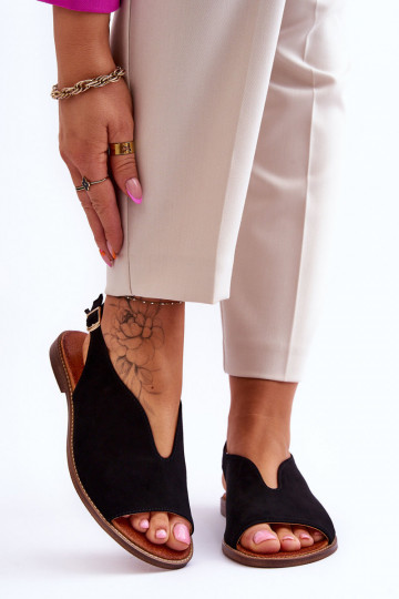Naistel sametist sandaalid LeĮskis Shoes 3220/X beež