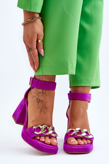 Pealiste omad Seemisnahast kingad Sellel onssiivsetel kontsadel Lesisseski Shoes 3207 tumeroosad värvi