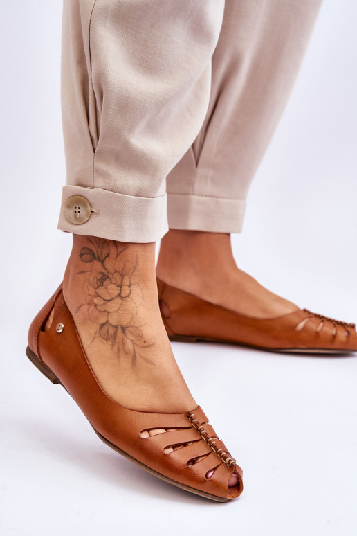 Zazoo 10009 Mugavad naturaalsest nahast baleriinad Pealiste omad pruunid värvi Zazoo 10009 Mugavad naturaalsest nahast baleriinad Pealiste omad pruunid värvi