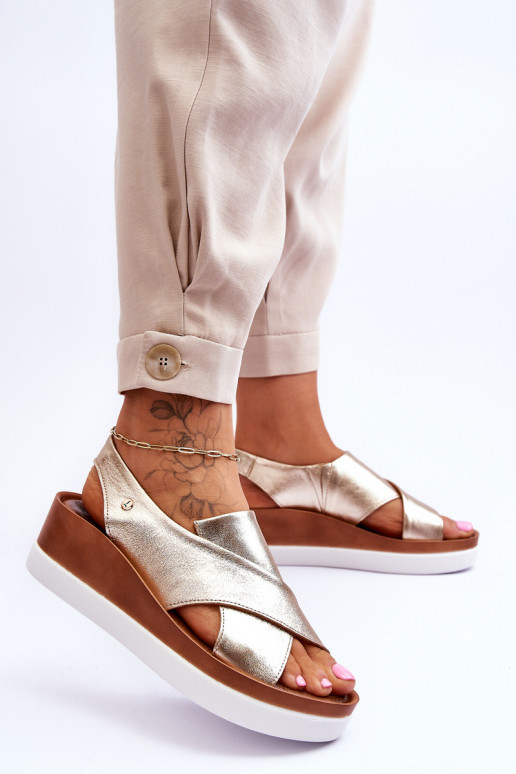 Pealhk Platvormiga sandaalid Kuldset värvi Morgan Pealhk Platvormiga sandaalid Kuldset värvi Morgan