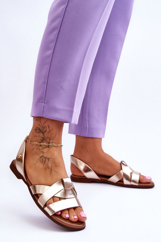 Zazoo 40185 Mugav Pealhk Lahtise kannaga Kuldset värvi Zazoo 40185 Mugav Pealhk Lahtise kannaga Kuldset värvi