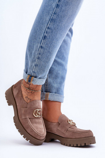 Pealiste omad jalatsid seemisnakhsed kaunistustega beeži värvi Rosefalls