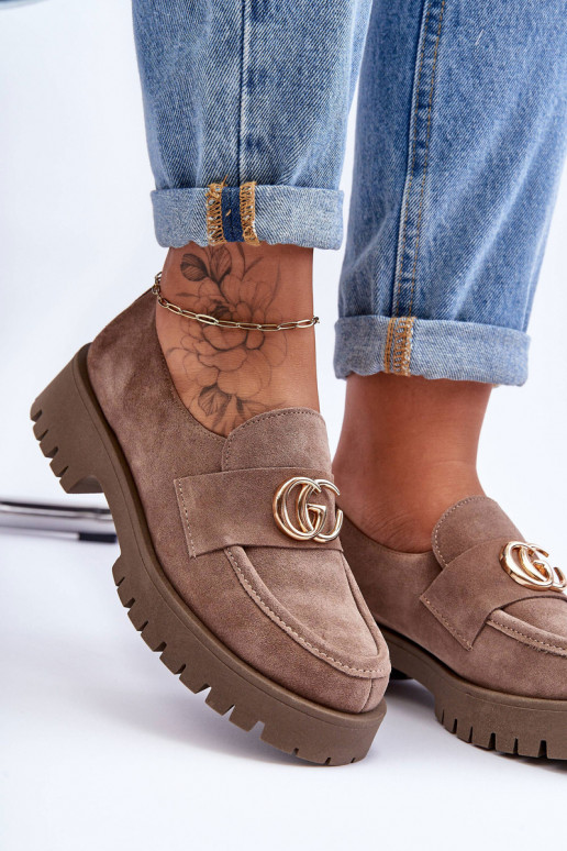 Pealiste omad jalatsid seemisnakhsed kaunistustega beeži värvi Rosefalls Pealiste omad jalatsid seemisnakhsed kaunistustega beeži värvi Rosefalls