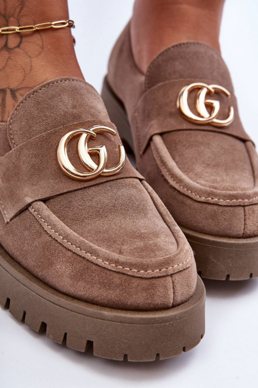 Pealiste omad jalatsid seemisnakhsed kaunistustega beeži värvi Rosefalls Pealiste omad jalatsid seemisnakhsed kaunistustega beeži värvi Rosefalls