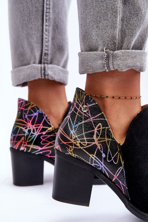 Pealiste poolsaapad kõrge jämeda kontsaga Sellel onciejka 04492-99 msuud