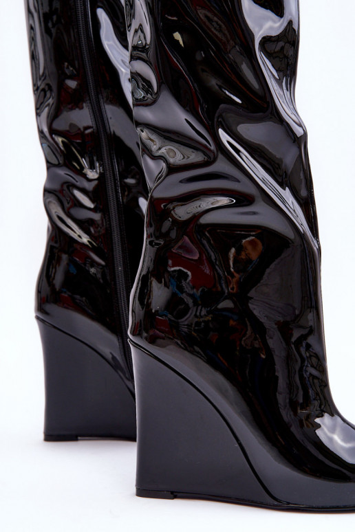 Laque pika säärega saapad Kiilu peal msuud Delinn